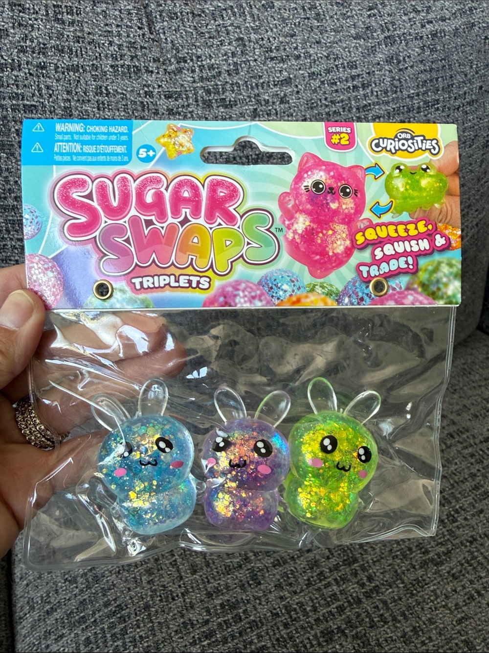 BNIB ORB Curiosities Sugar Swaps Triplets, Bunnies